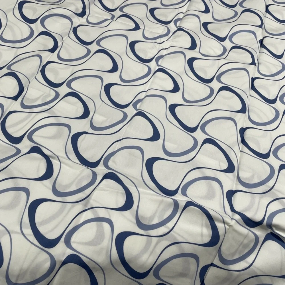 NIB Sferra Harwich [ 1‎ King ] Pillow Sham in White/Cornflower Blue